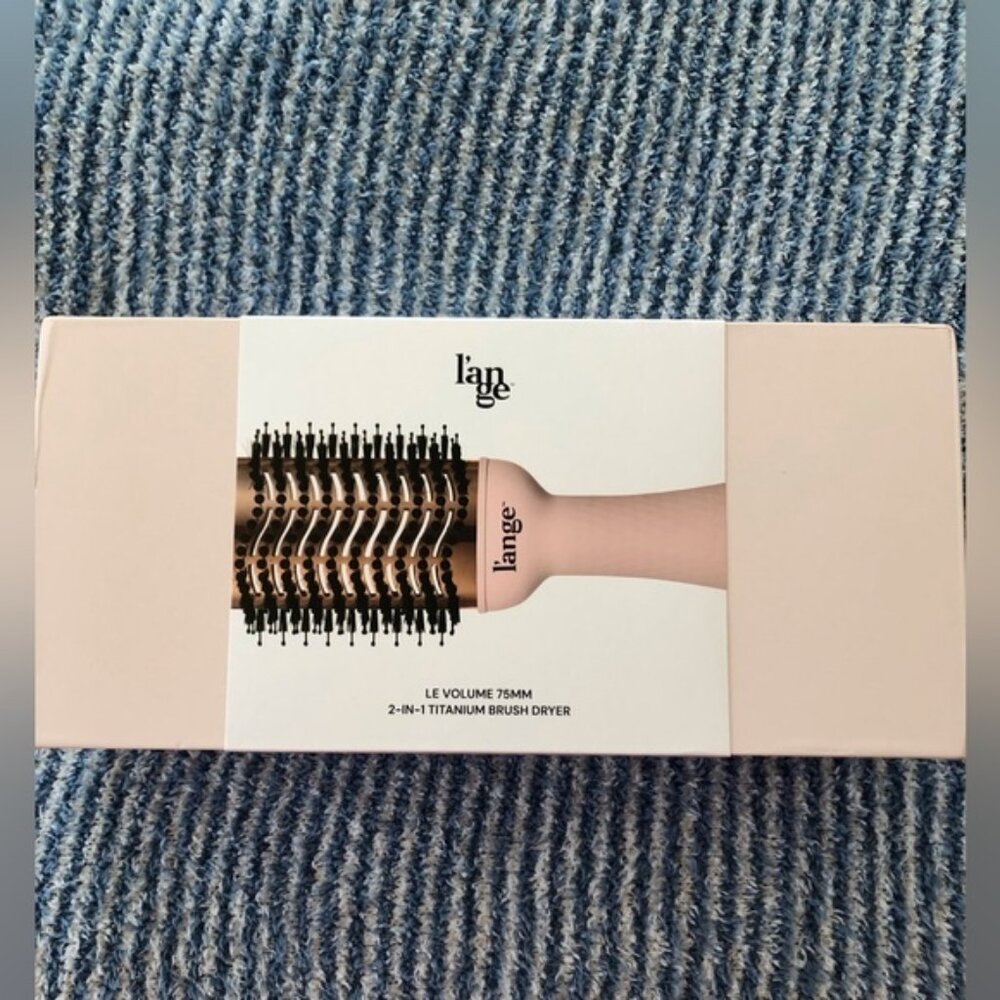 L’ange Le Volume 75mm 2-in-1 Titanium Brush Dryer, Blush